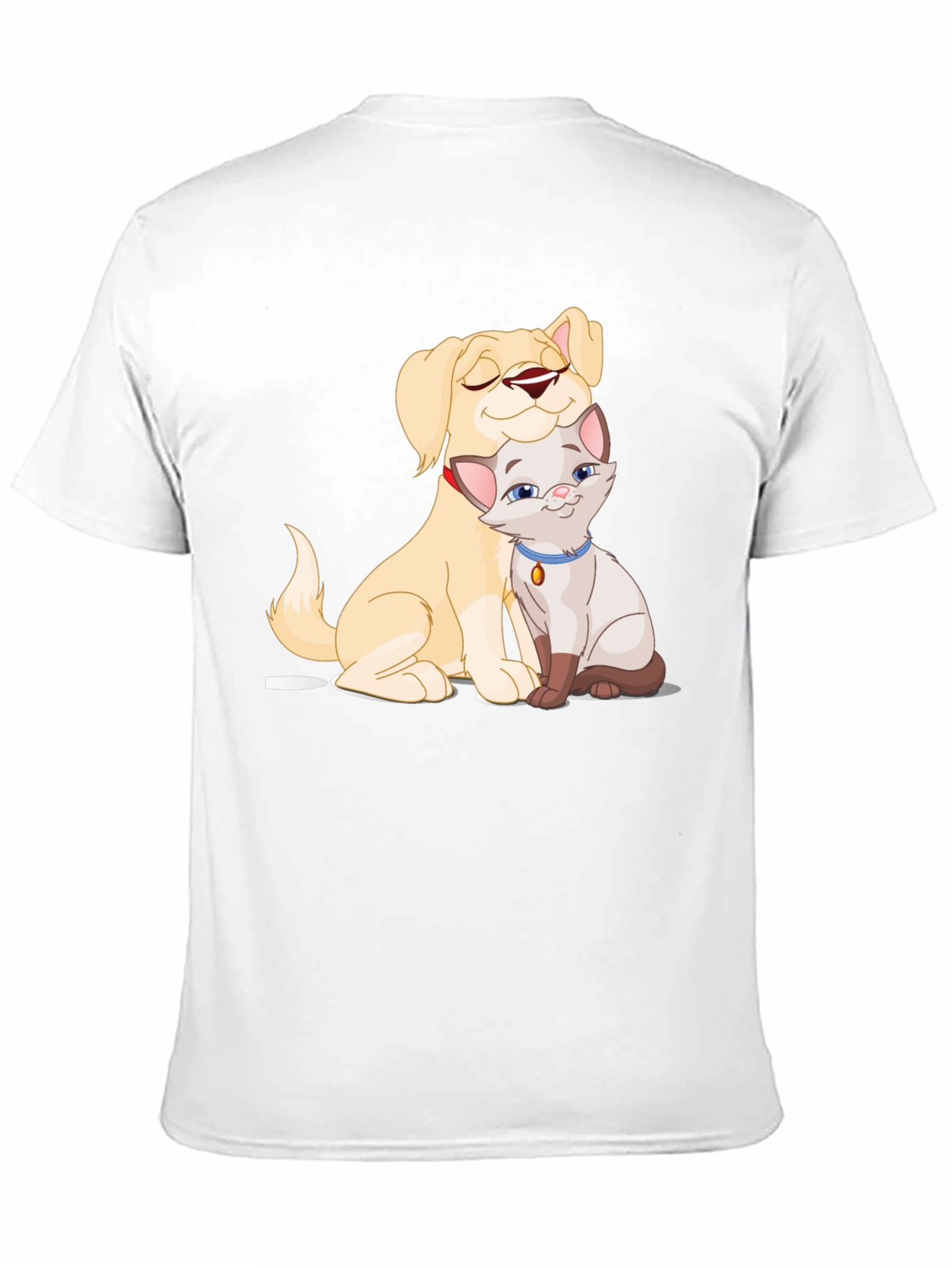 Dog & Cat Cartoon Graphic Tee
