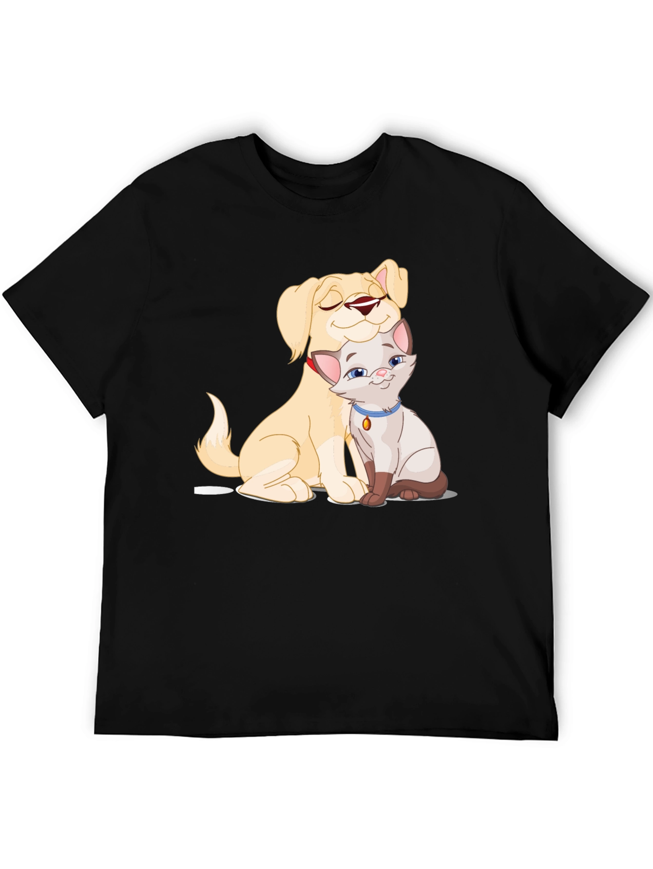 Dog & Cat Cartoon Graphic Tee
