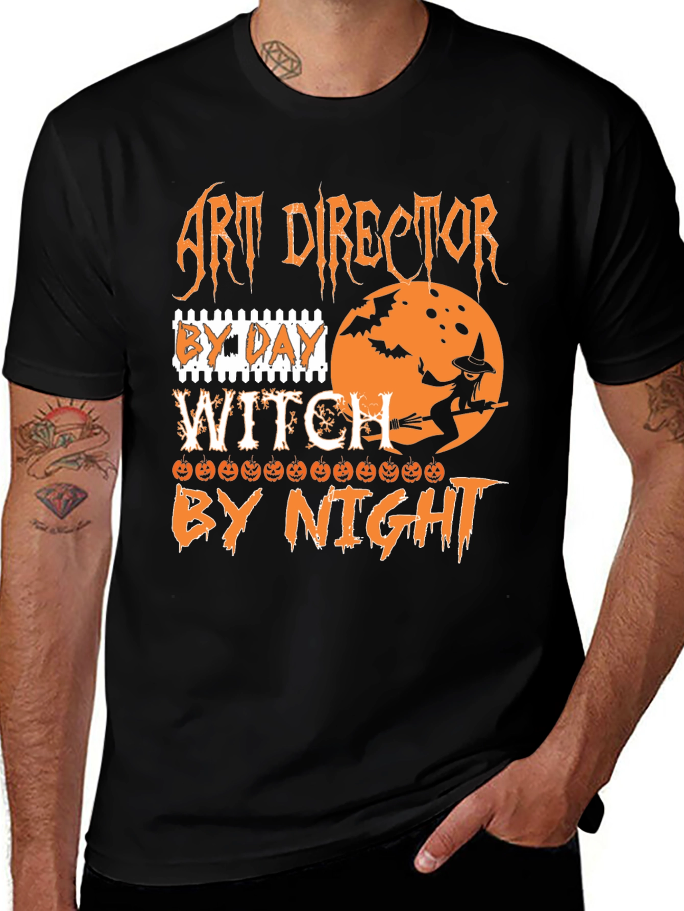 Art Director Witch T-Shirt Halloween Costume Graphic Tee
