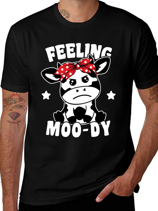 Feeling Moo-Dy Cow Graphic Tee