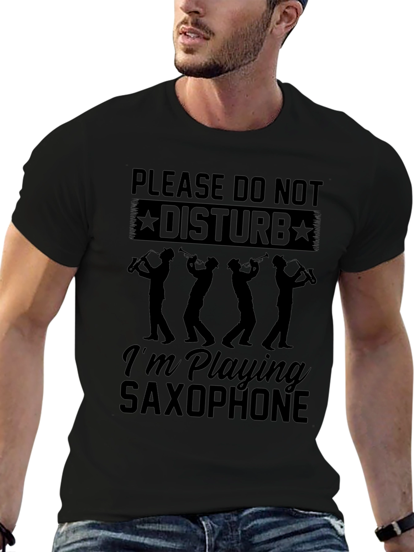 Please Do Not Disturb Saxophone T-Shirt