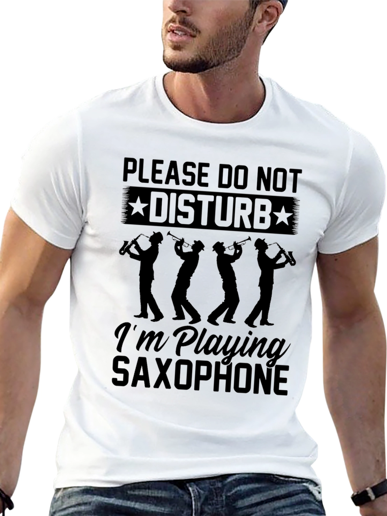 Please Do Not Disturb Saxophone T-Shirt