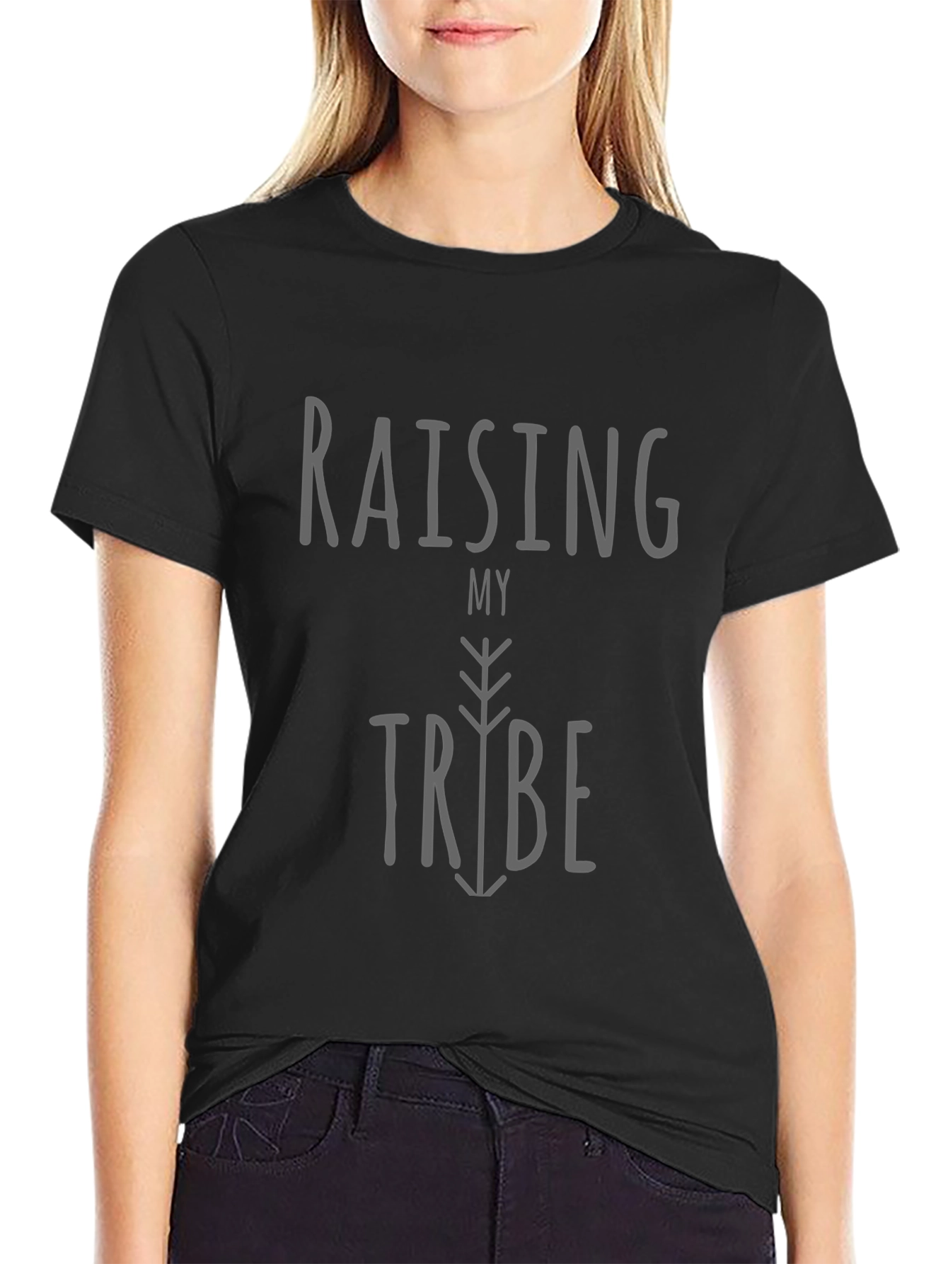 Raising My Tribe Graphic Tee - Black Unisex T-Shirt