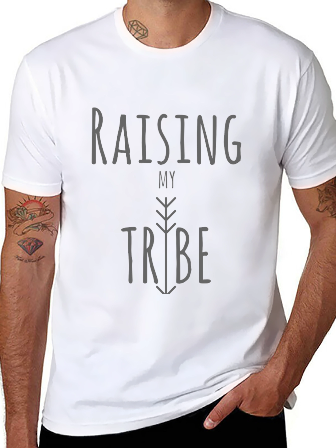 Raising My Tribe Graphic Tee - Black Unisex T-Shirt