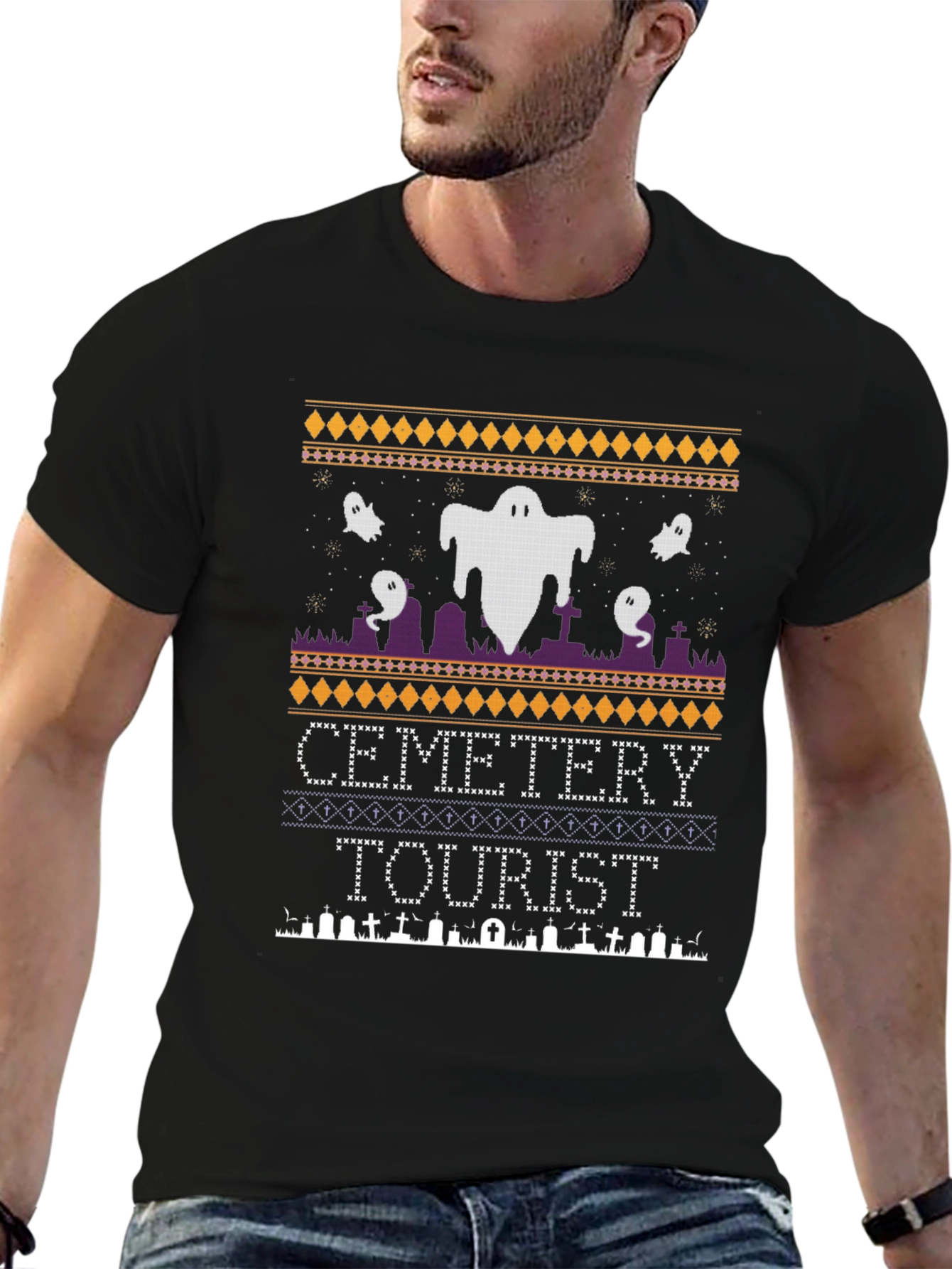 Cemetery Tourist Halloween T-Shirt