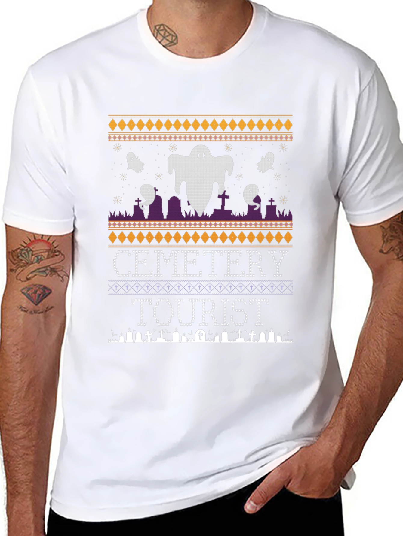 Cemetery Tourist Halloween T-Shirt