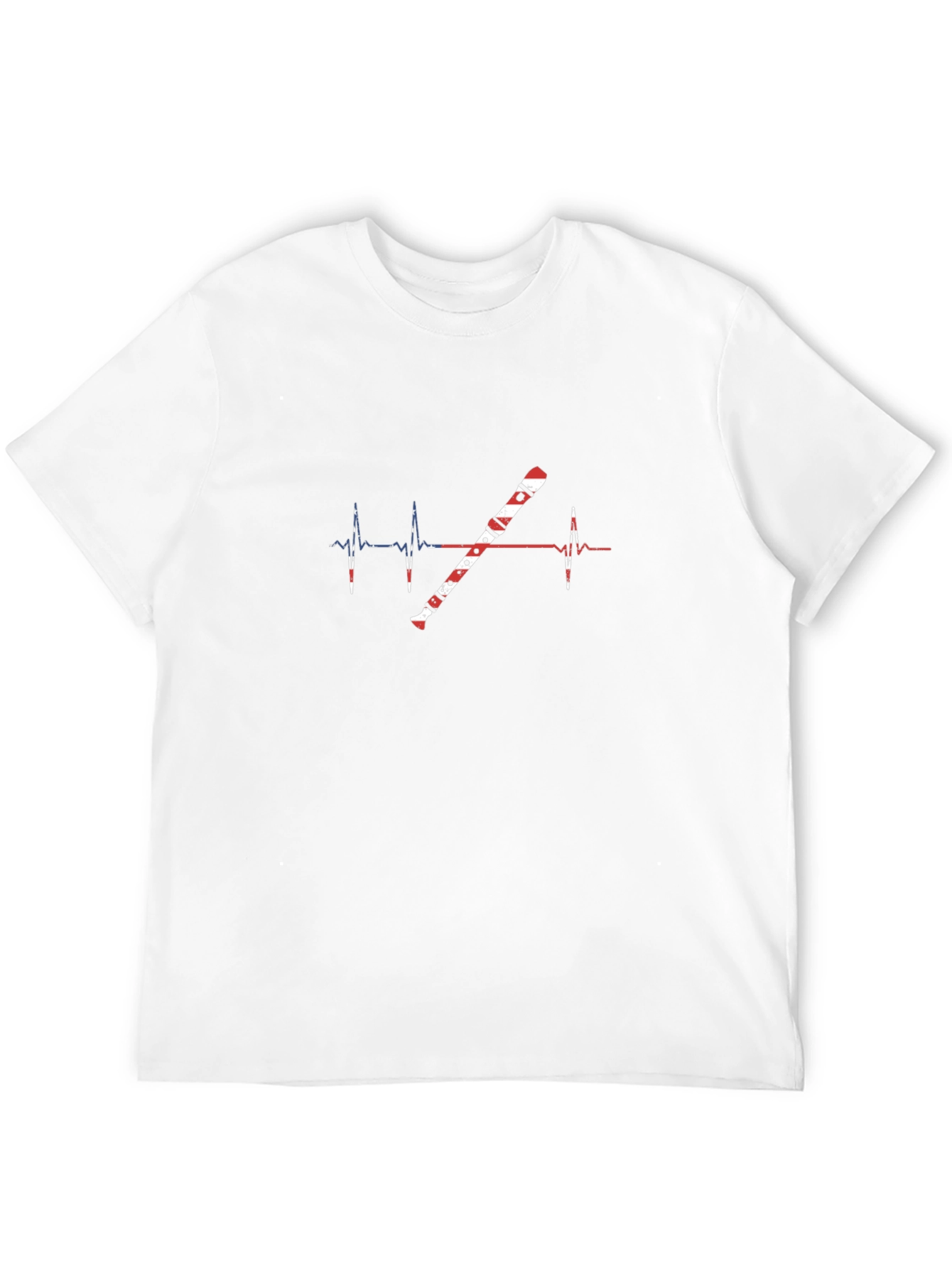 Flute Heartbeat T-Shirt - Music Lover Tee