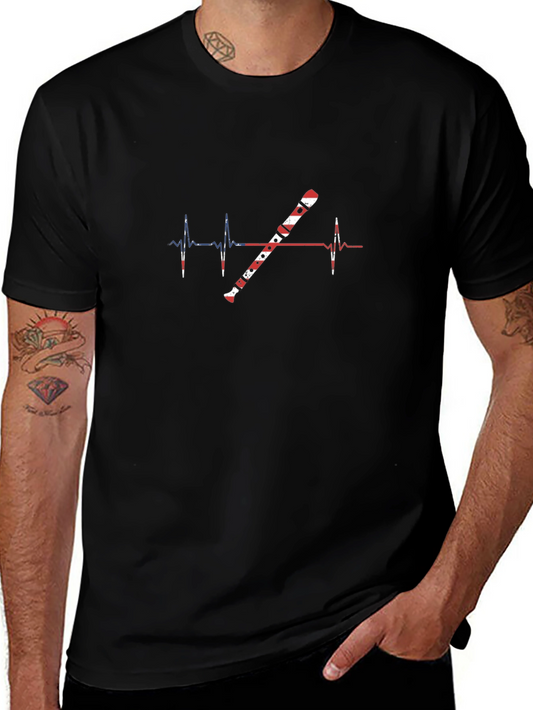 Flute Heartbeat T-Shirt - Music Lover Tee