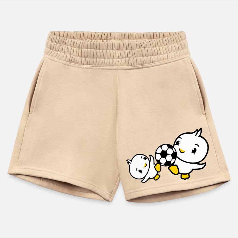 2 Birds two Playing Soccer Together Fun Ball Sport