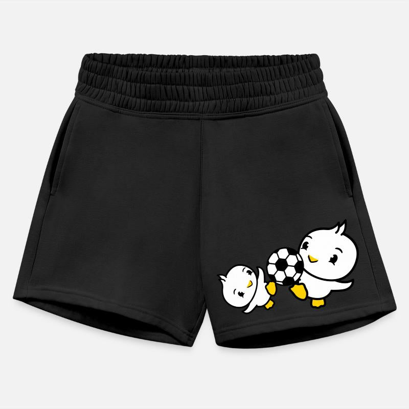 2 Birds two Playing Soccer Together Fun Ball Sport