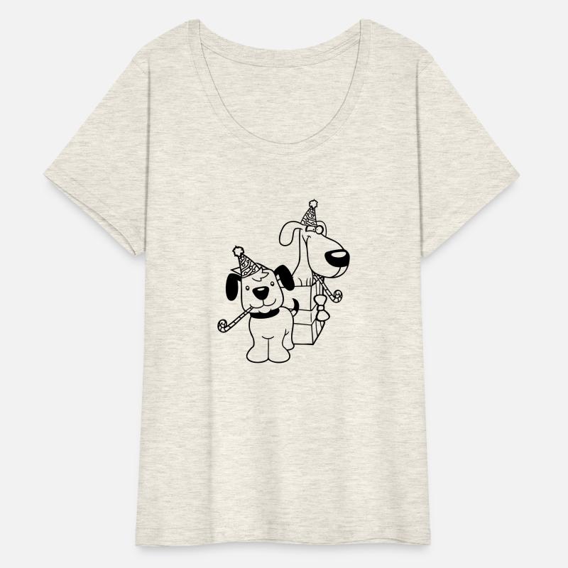 2 Dogs Birthday Present Gift Party Hat Celebrate