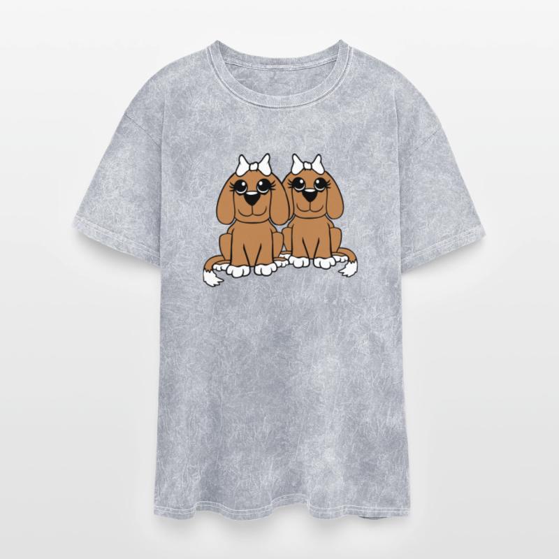 2 Dogs Team Two Friends Girlfriends Couple Crew