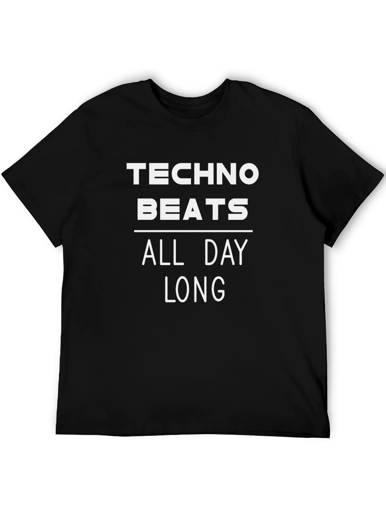 Techno Beats All Day Long Graphic Tee