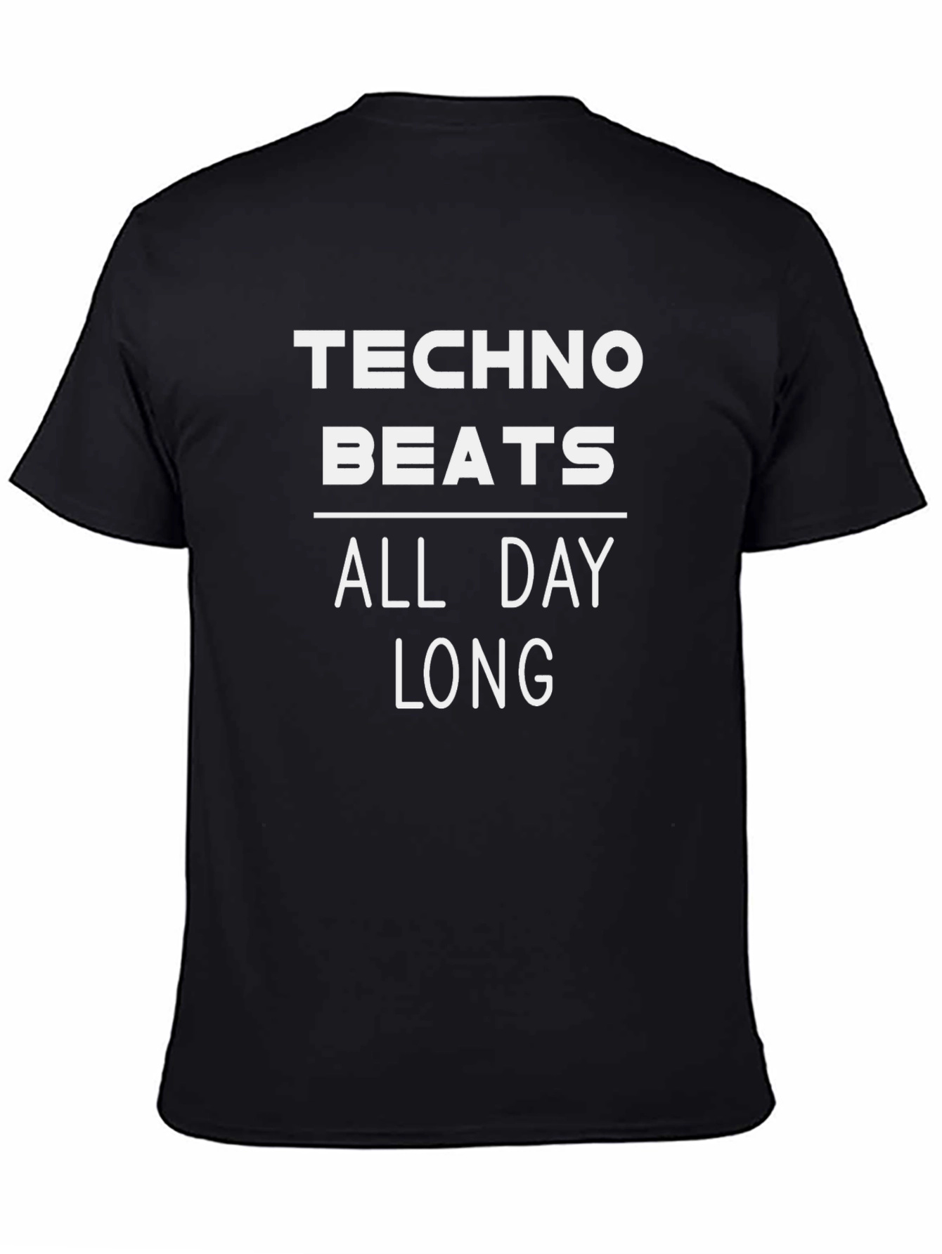 Techno Beats All Day Long Graphic Tee