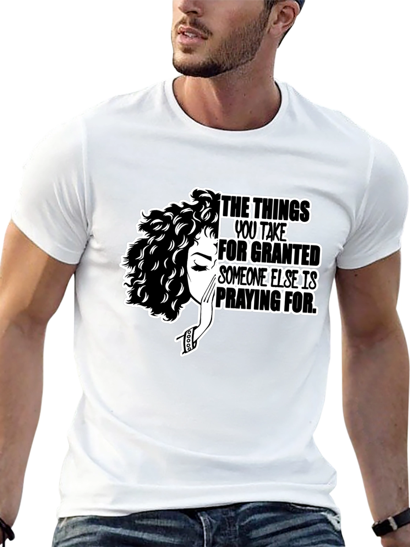 Inspirational Graphic Tee - Praying For T-Shirt