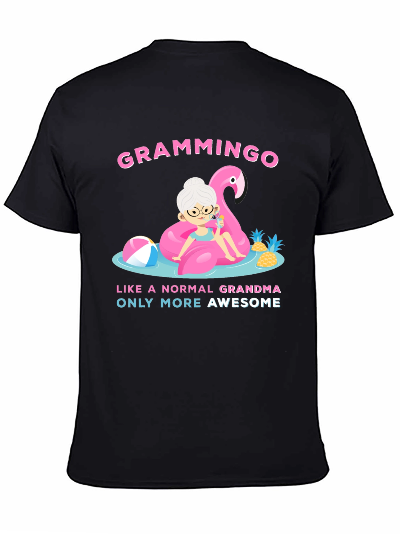 Grammingo Awesome Grandma Black T-Shirt
