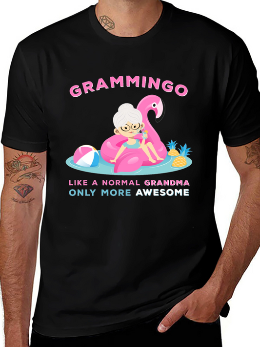 Grammingo Awesome Grandma Black T-Shirt