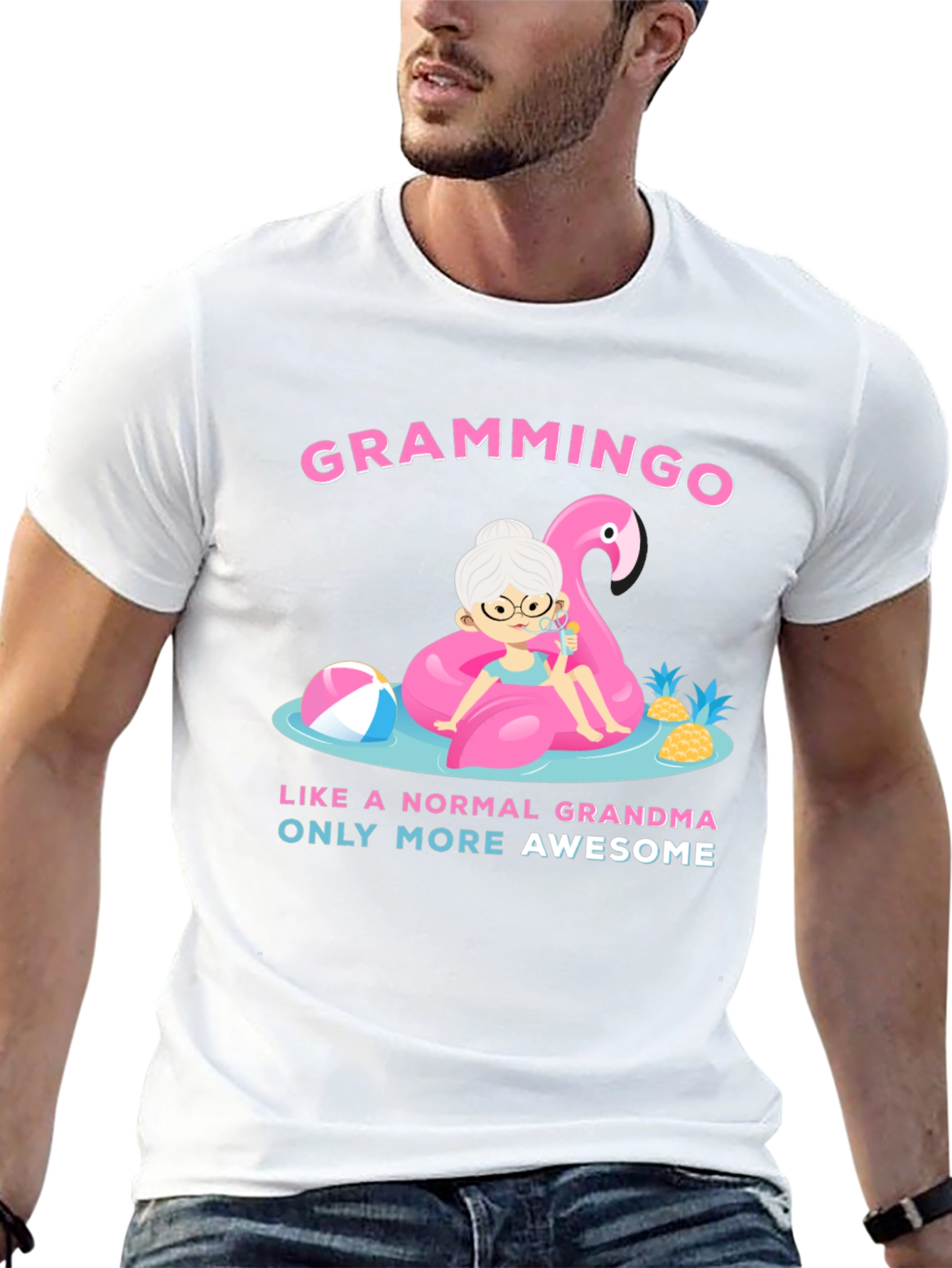 Grammingo Awesome Grandma Black T-Shirt