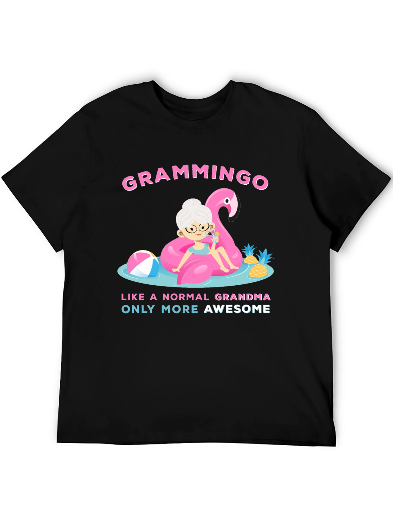 Grammingo Awesome Grandma Black T-Shirt