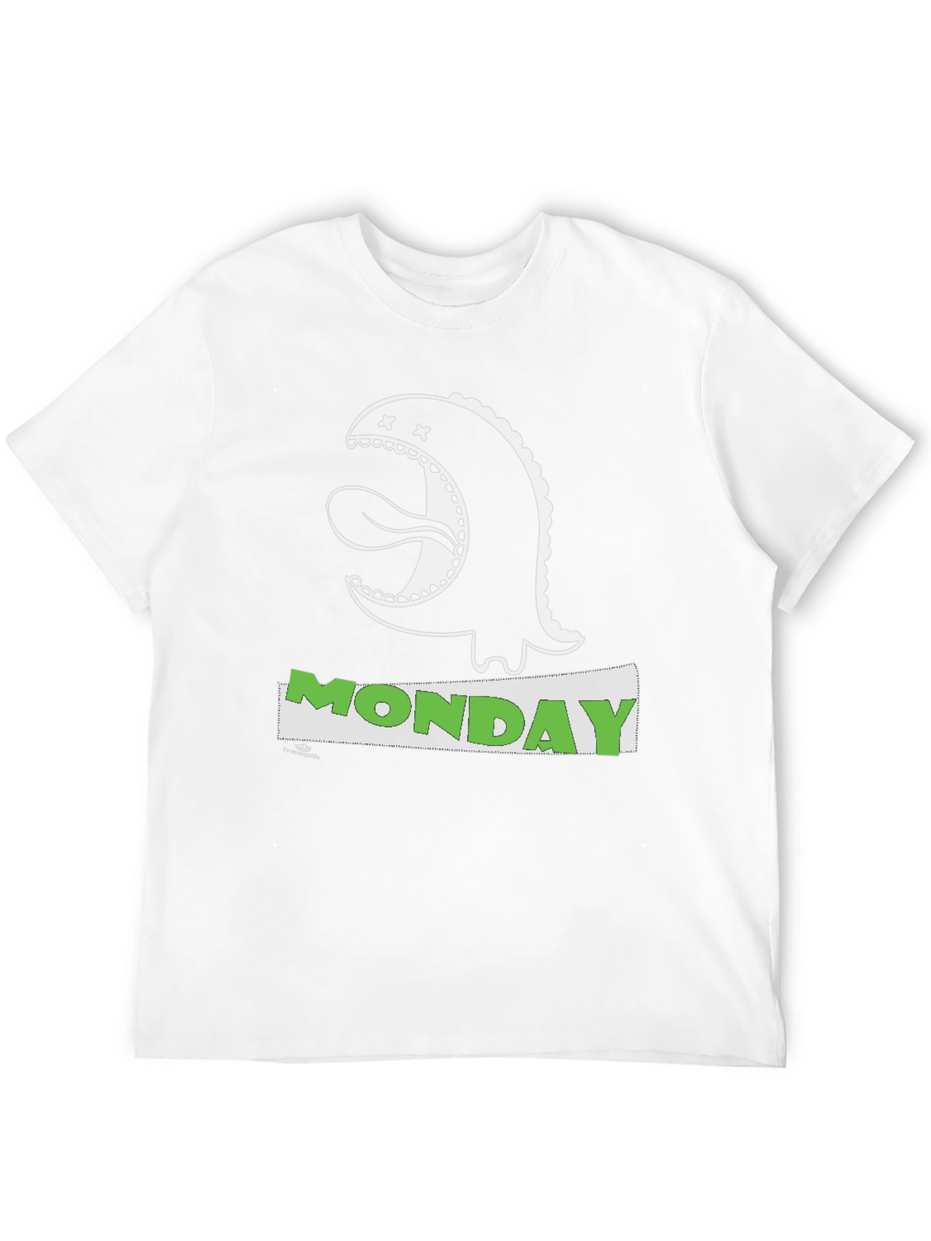 Monday Monster T-Shirt - Black Cotton Graphic Tee
