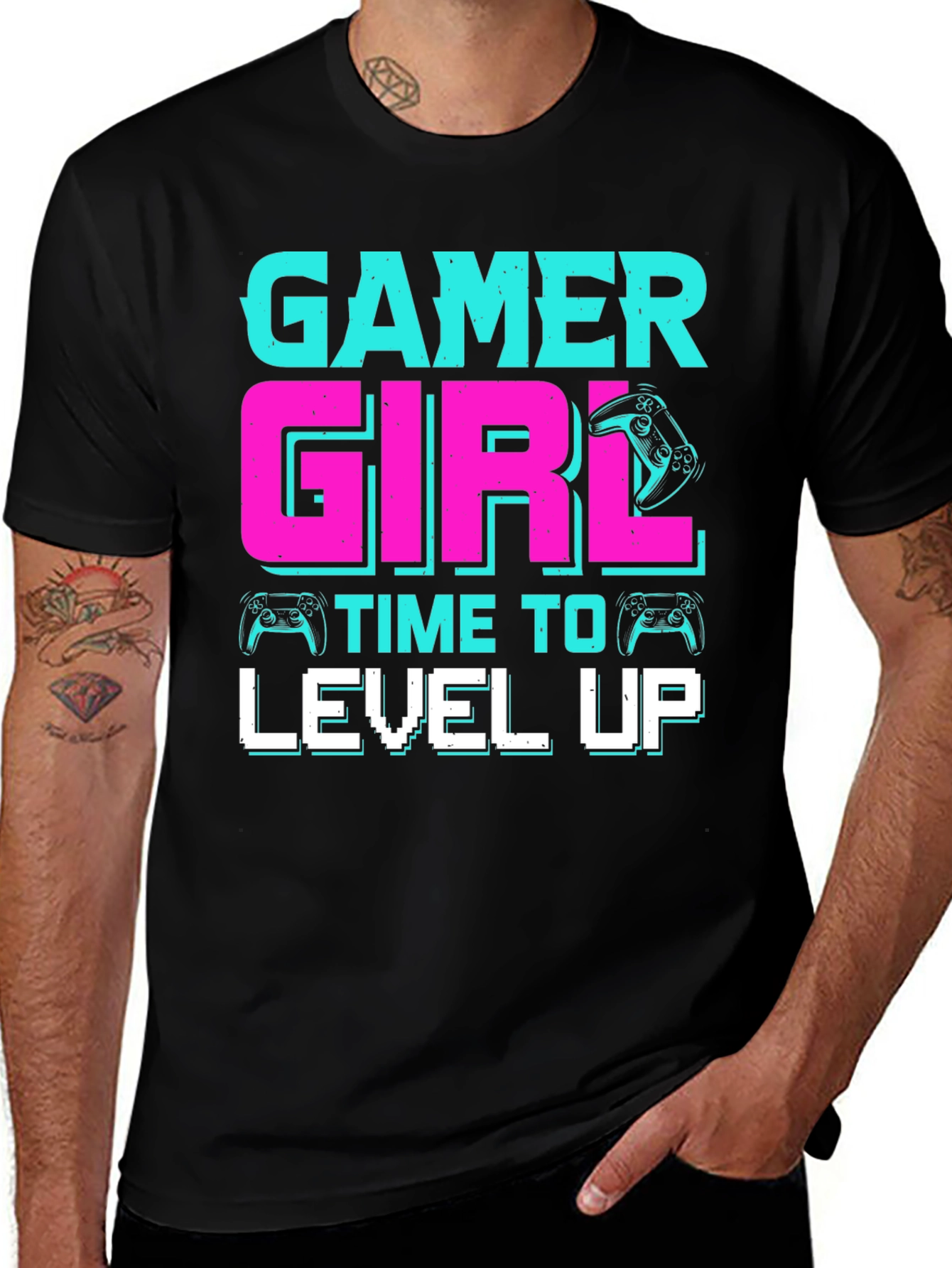 Gamer Girl T-Shirt - Time To Level Up