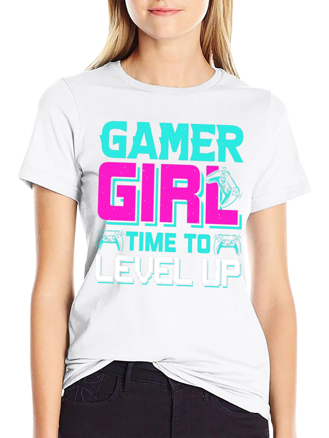 Gamer Girl T-Shirt - Time To Level Up