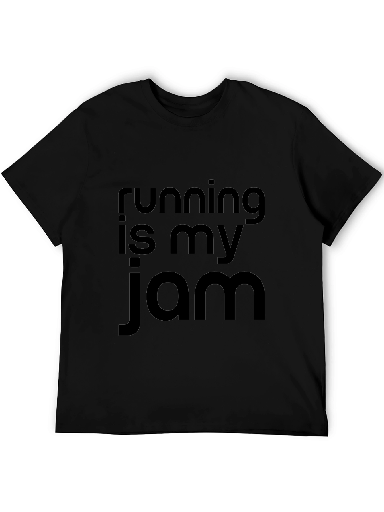 Running is My Jam Black Graphic Tee