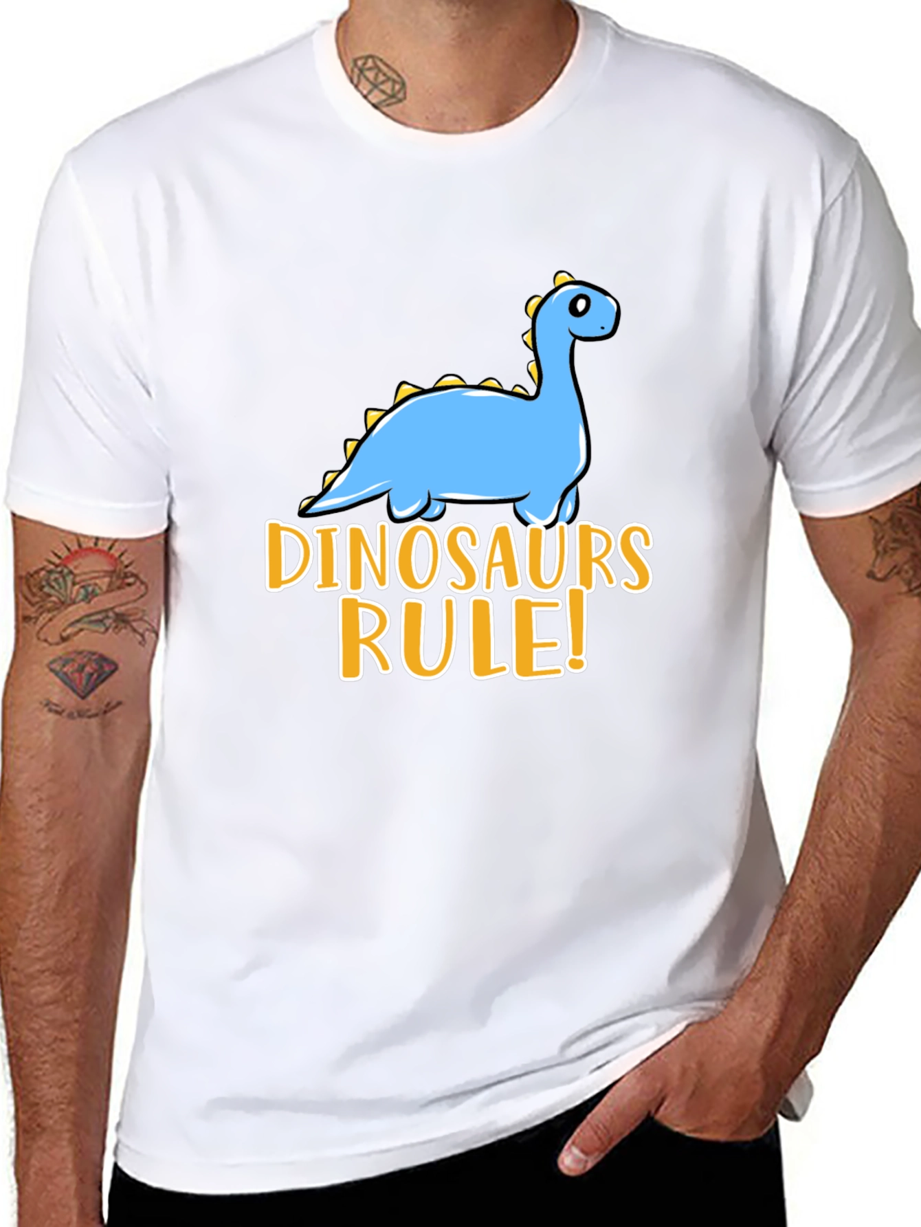 Dinosaurs Rule! Novelty Graphic Tee