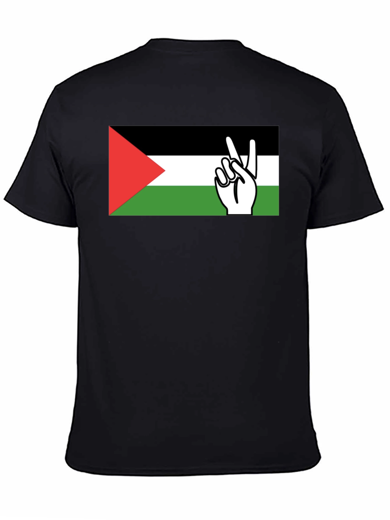 Palestine Flag Peace Sign T-Shirt