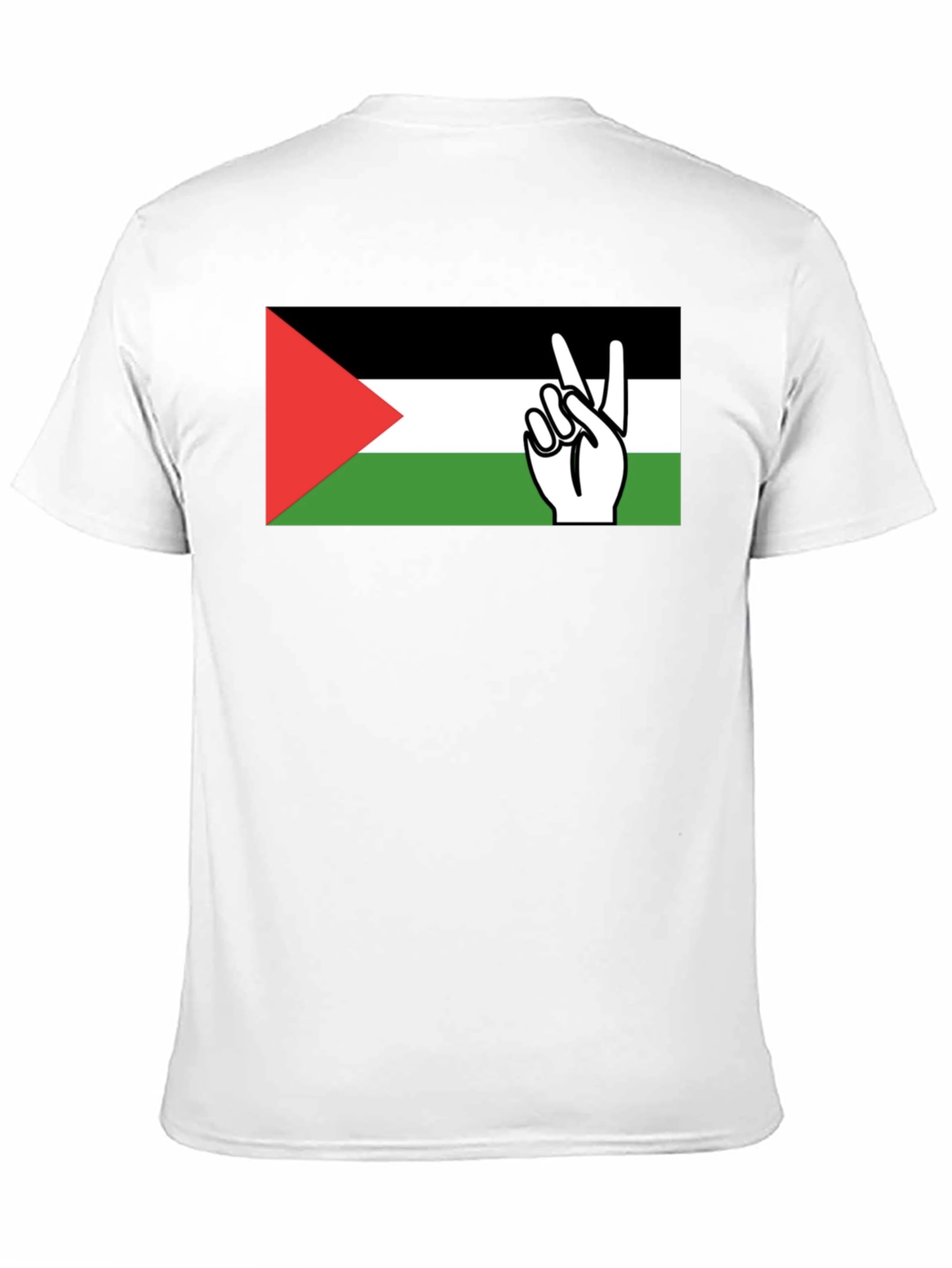 Palestine Flag Peace Sign T-Shirt