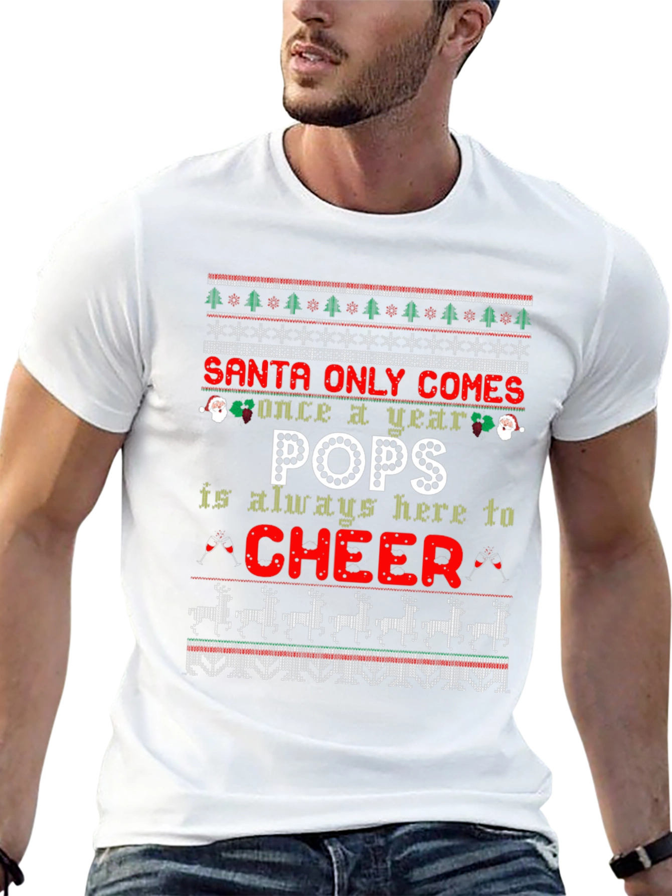 Santa Only Comes Once a Year Pops T-Shirt