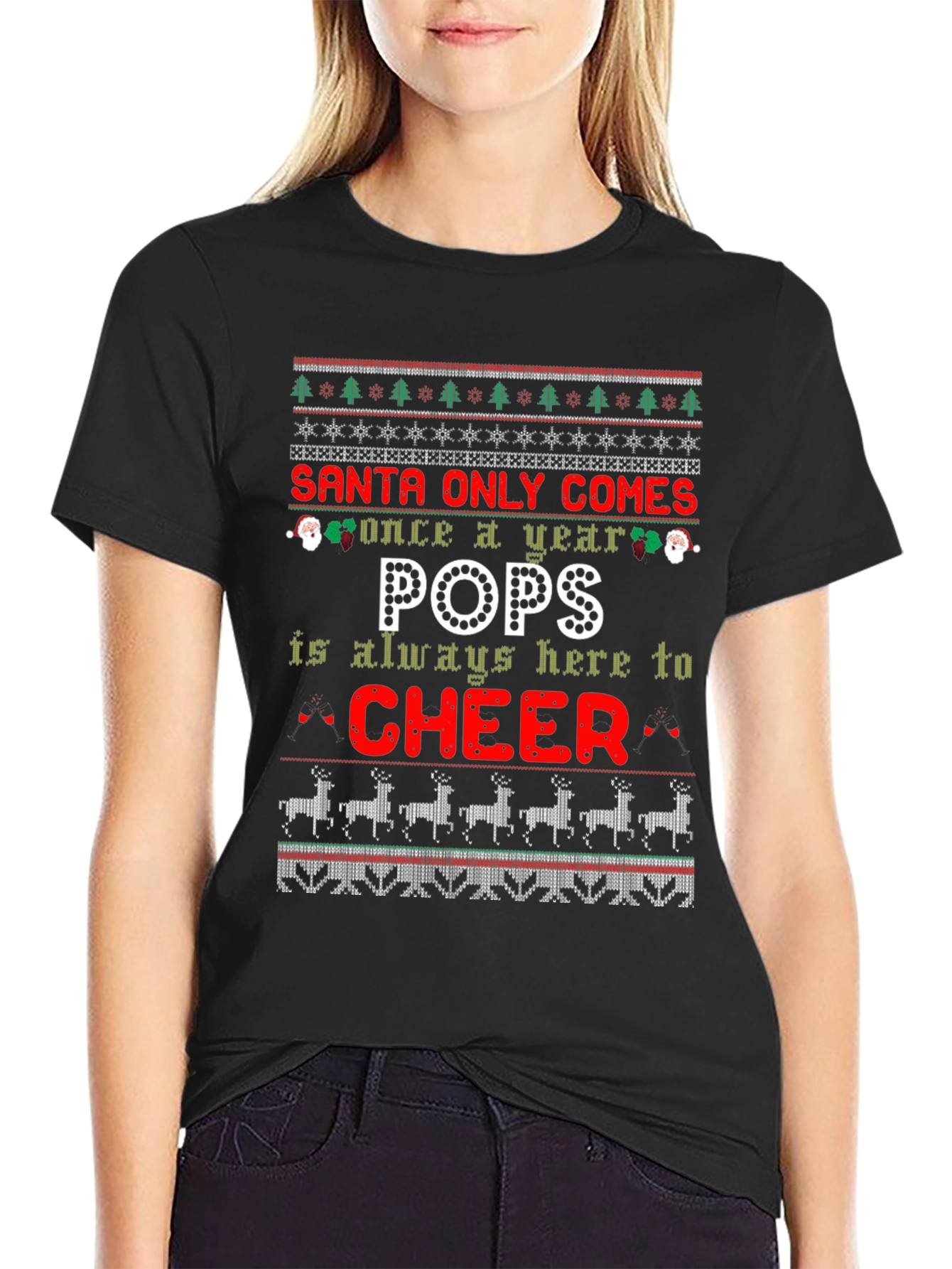 Santa Only Comes Once a Year Pops T-Shirt