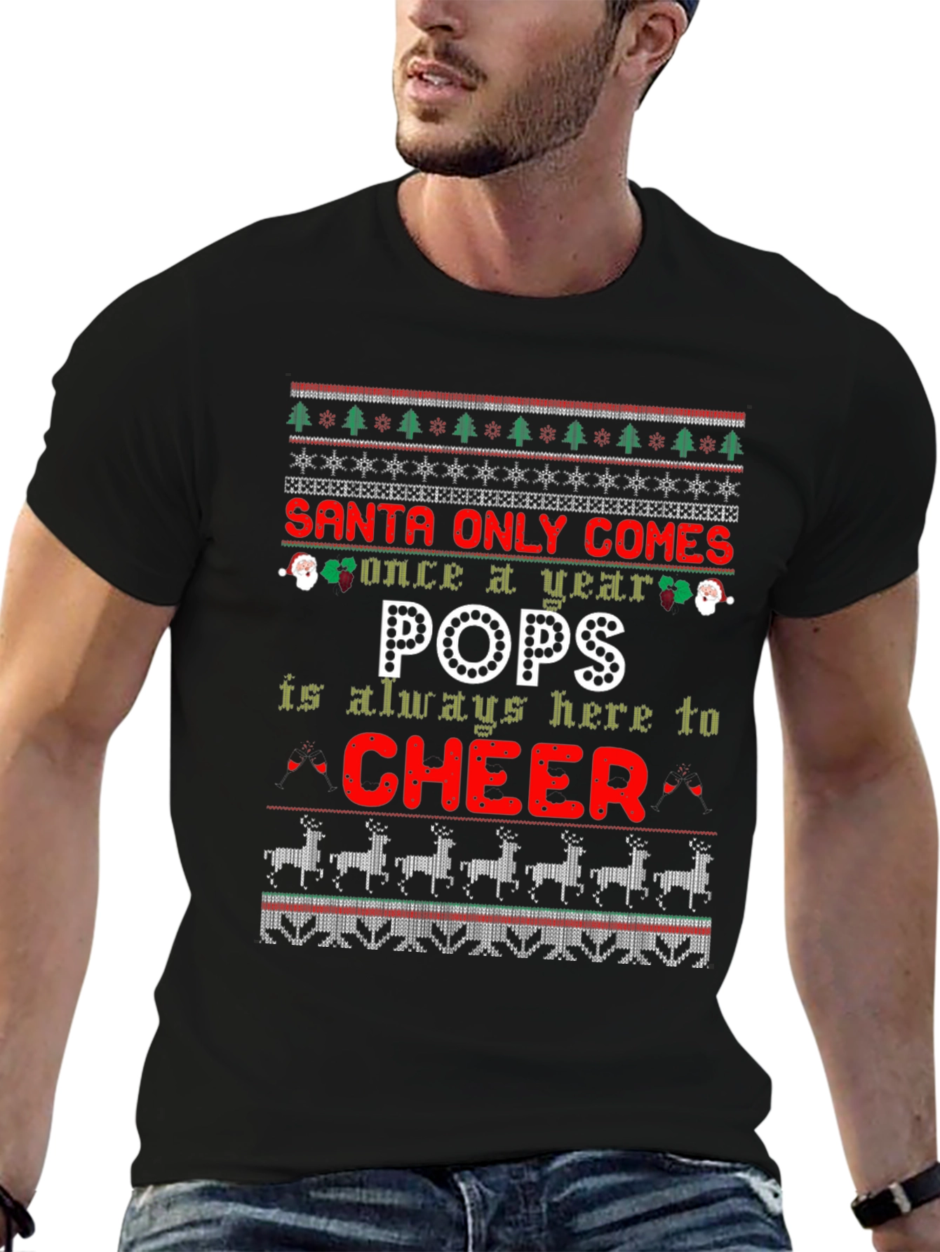 Santa Only Comes Once a Year Pops T-Shirt
