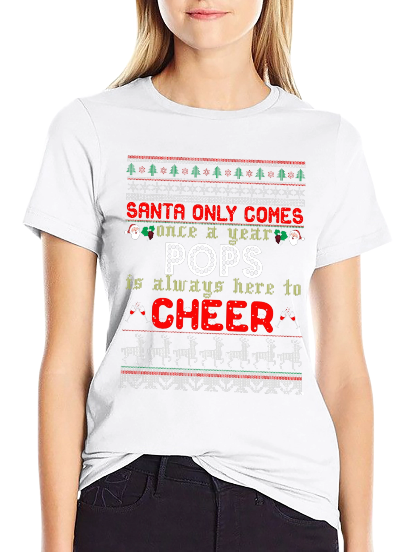 Santa Only Comes Once a Year Pops T-Shirt