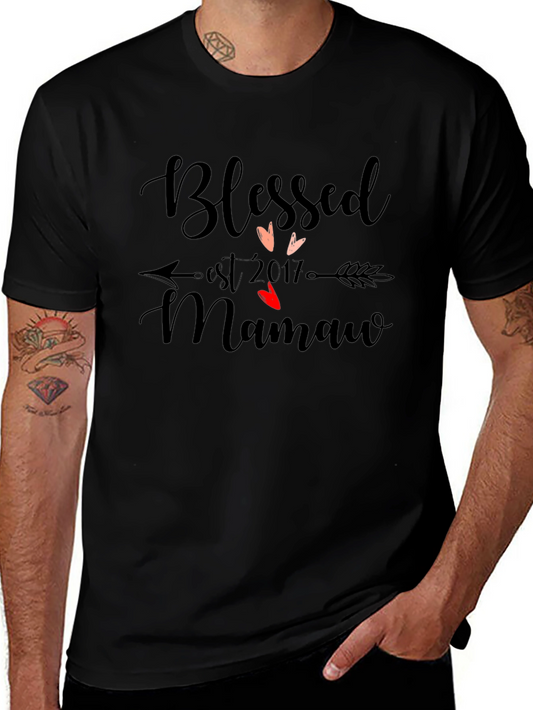 Blessed Mamaw Est 2017 T-Shirt
