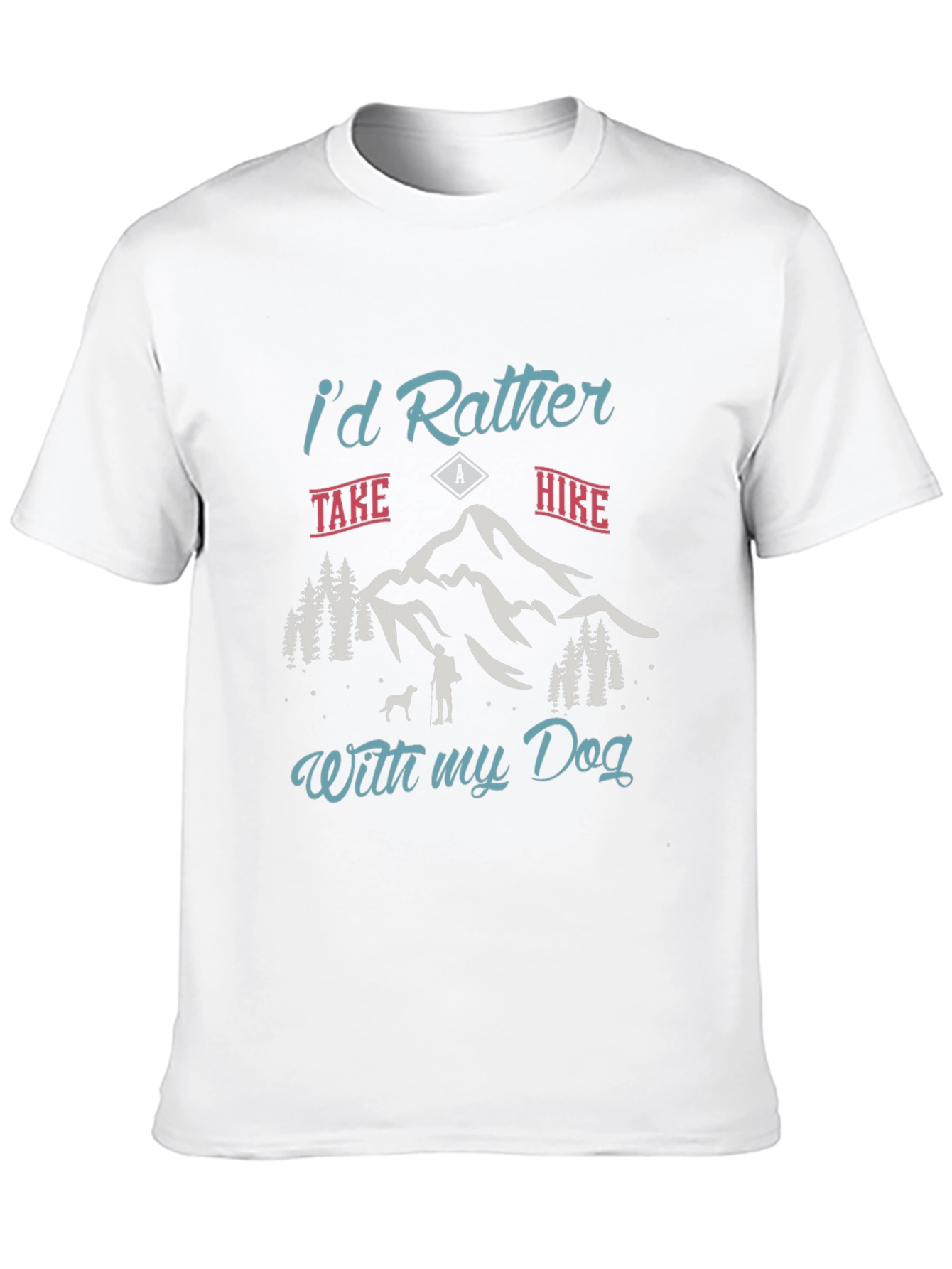 Hiker Dog Lover Black Tee