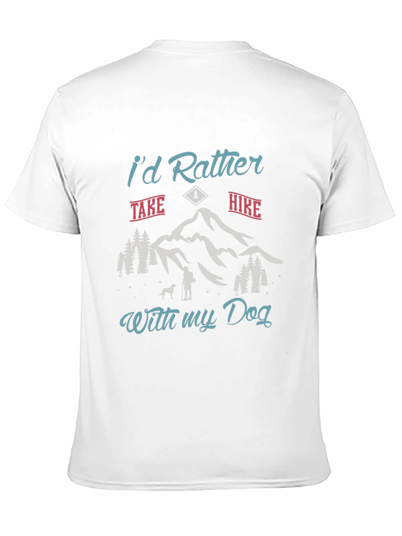 Hiker Dog Lover Black Tee