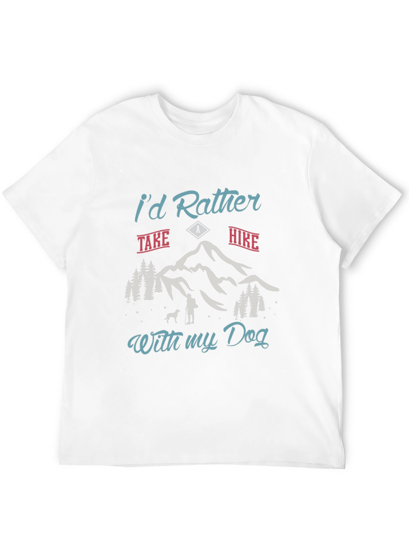 Hiker Dog Lover Black Tee