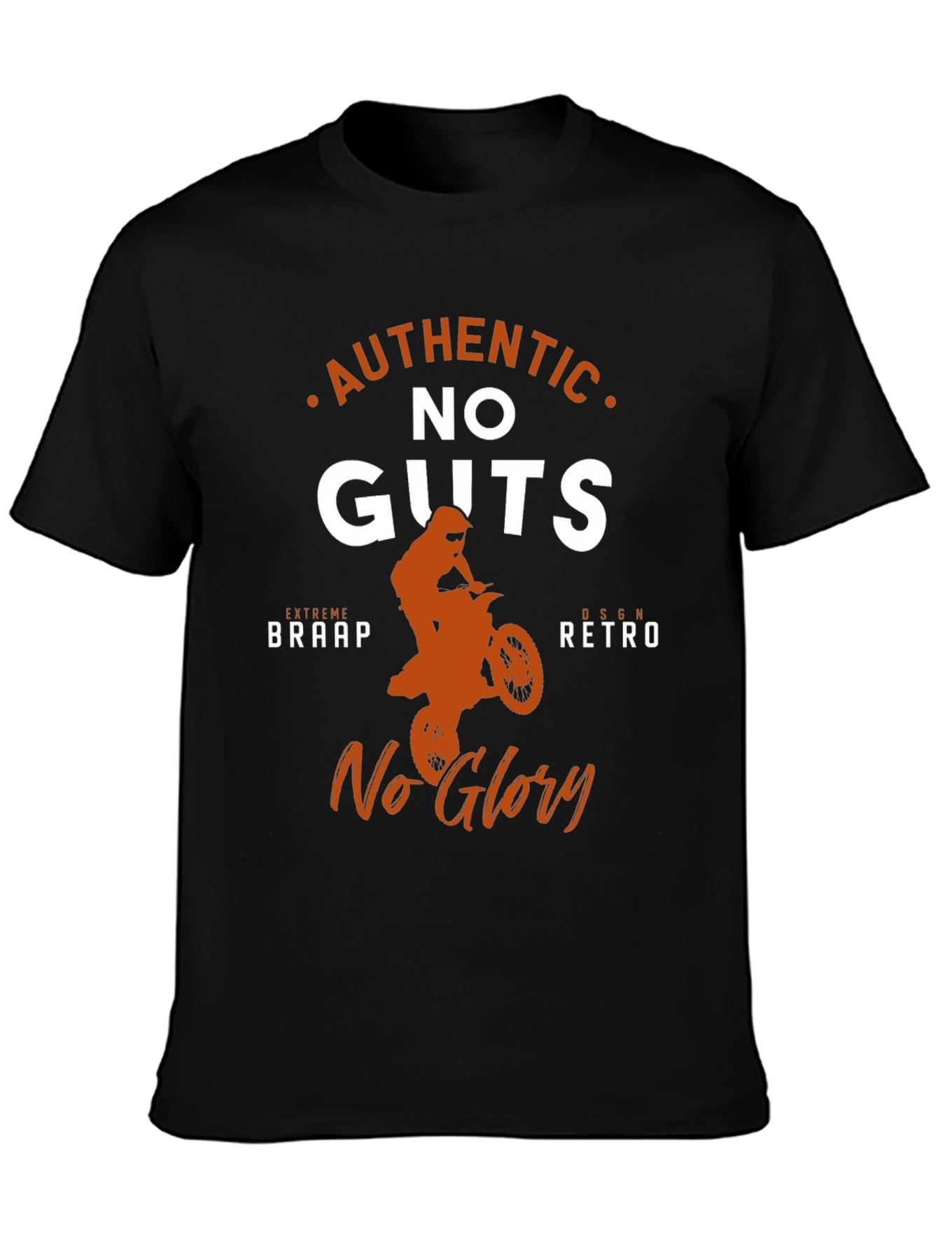 Authentic No Guts No Glory Motocross Graphic Tee