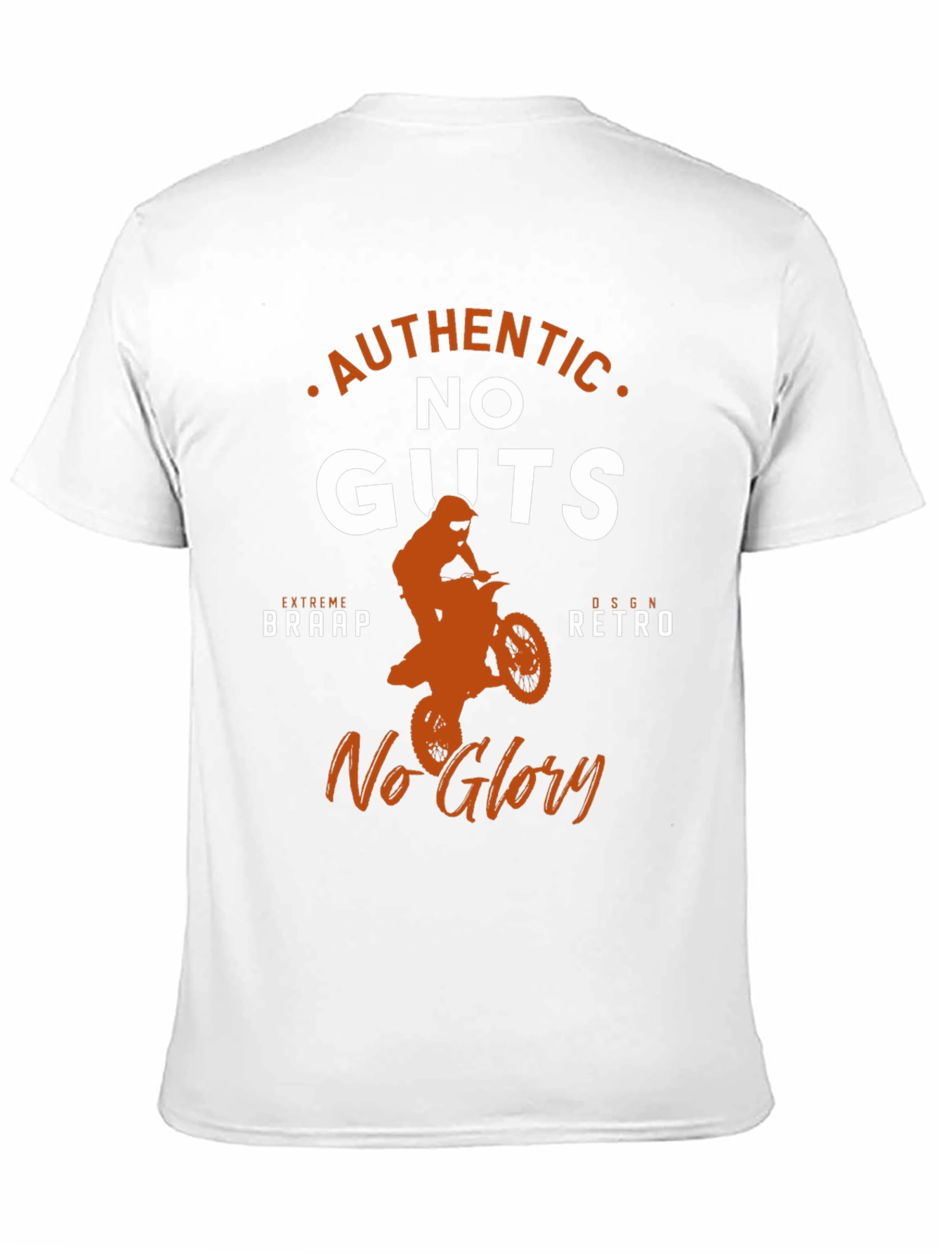 Authentic No Guts No Glory Motocross Graphic Tee