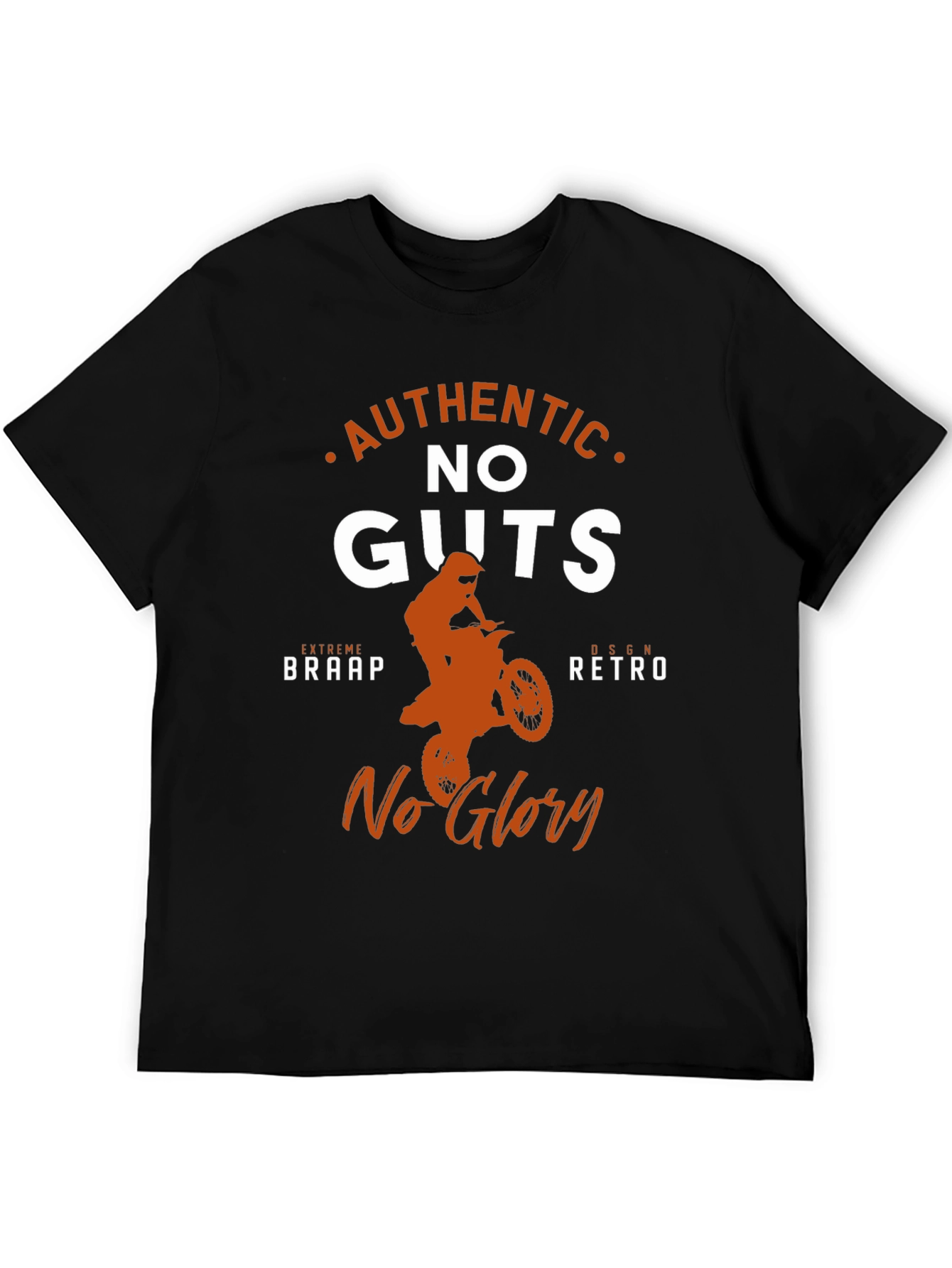 Authentic No Guts No Glory Motocross Graphic Tee
