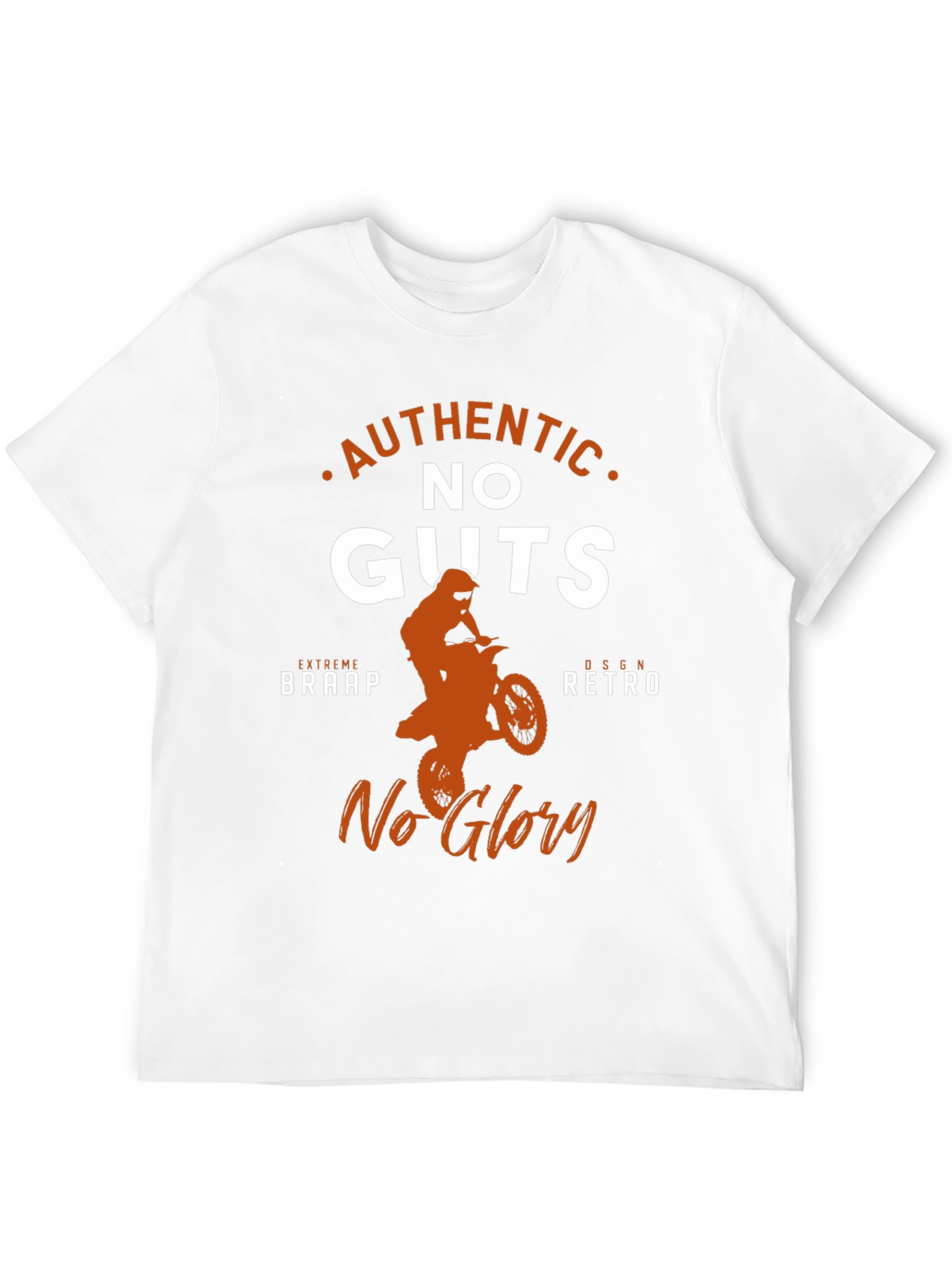 Authentic No Guts No Glory Motocross Graphic Tee
