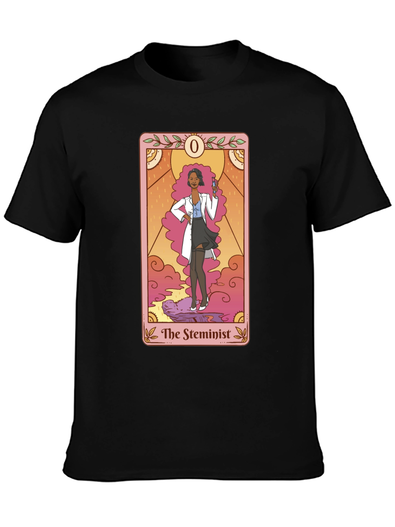 The Steminist Tarot Card T-Shirt - Black