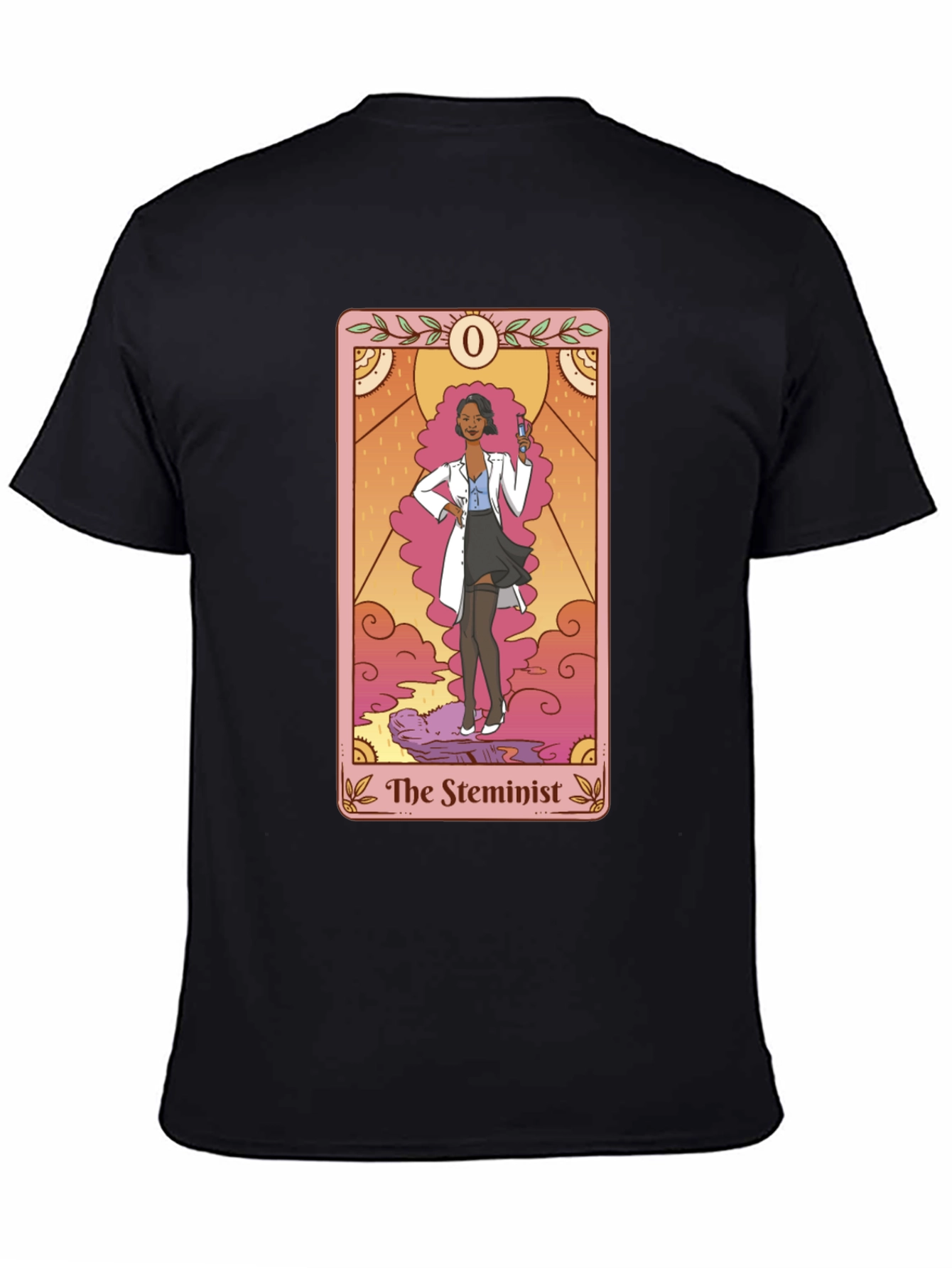 The Steminist Tarot Card T-Shirt - Black