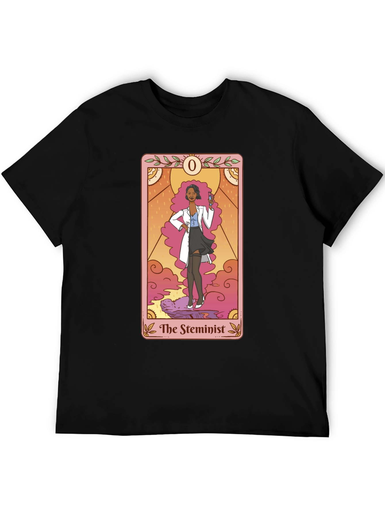The Steminist Tarot Card T-Shirt - Black