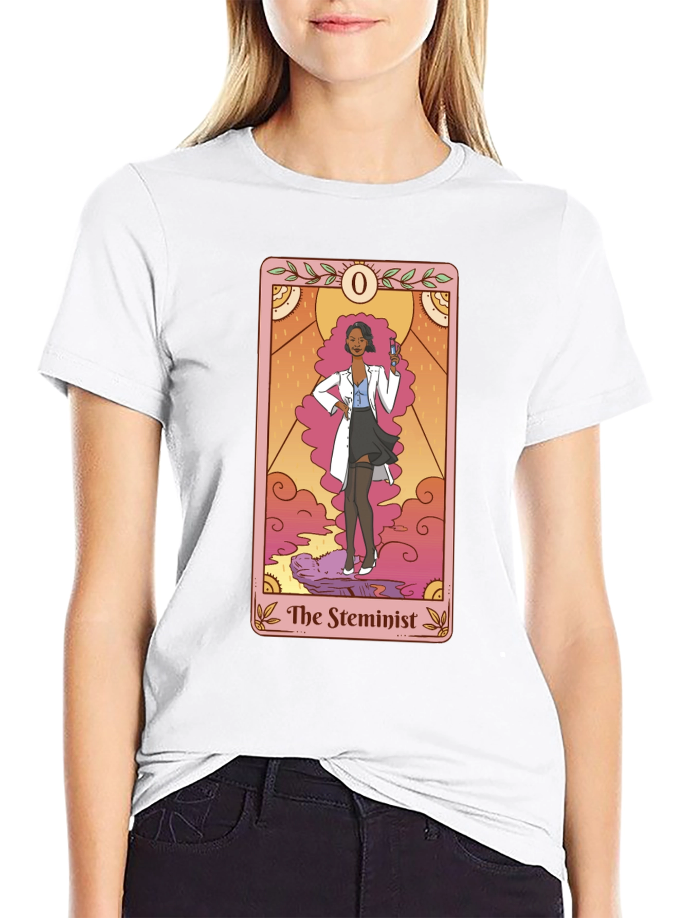 The Steminist Tarot Card T-Shirt - Black