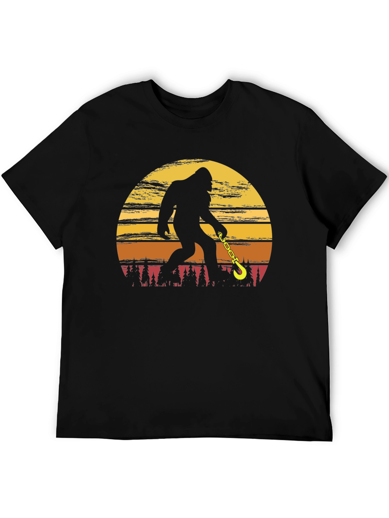 Sasquatch Tow Truck Driver T-Shirt Bigfoot Humor Tee