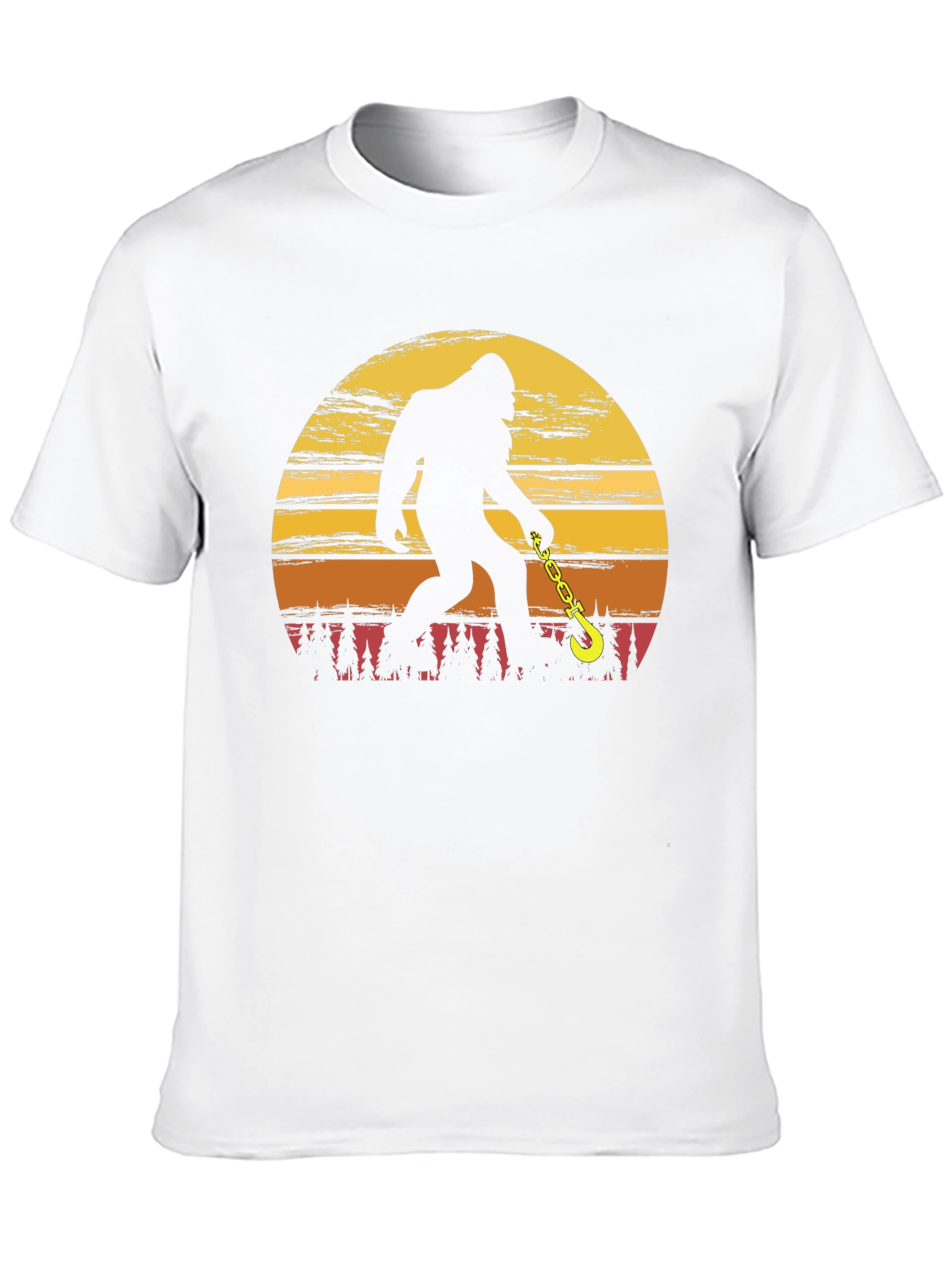 Sasquatch Tow Truck Driver T-Shirt Bigfoot Humor Tee