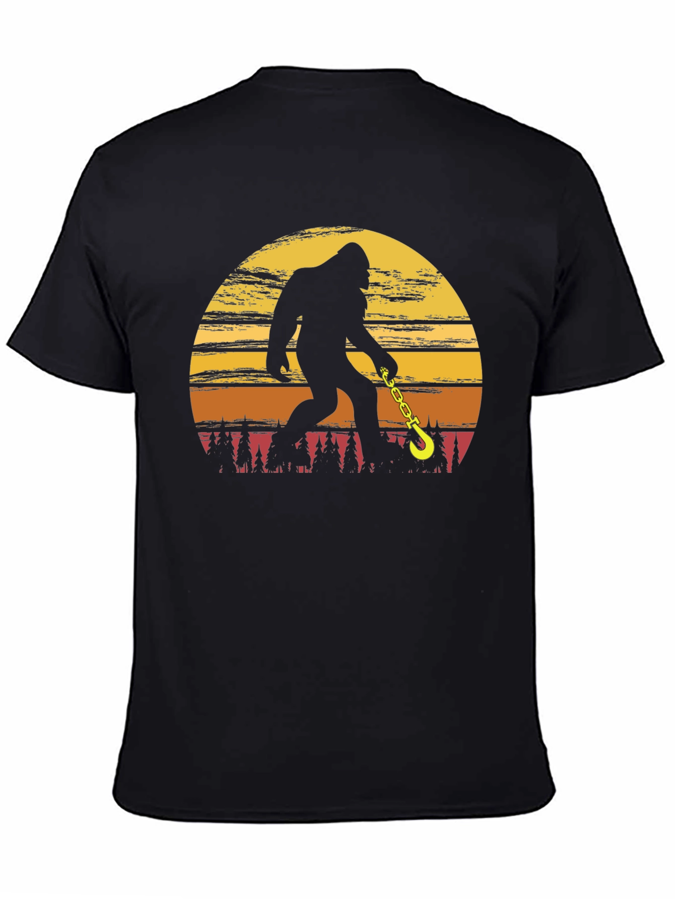 Sasquatch Tow Truck Driver T-Shirt Bigfoot Humor Tee