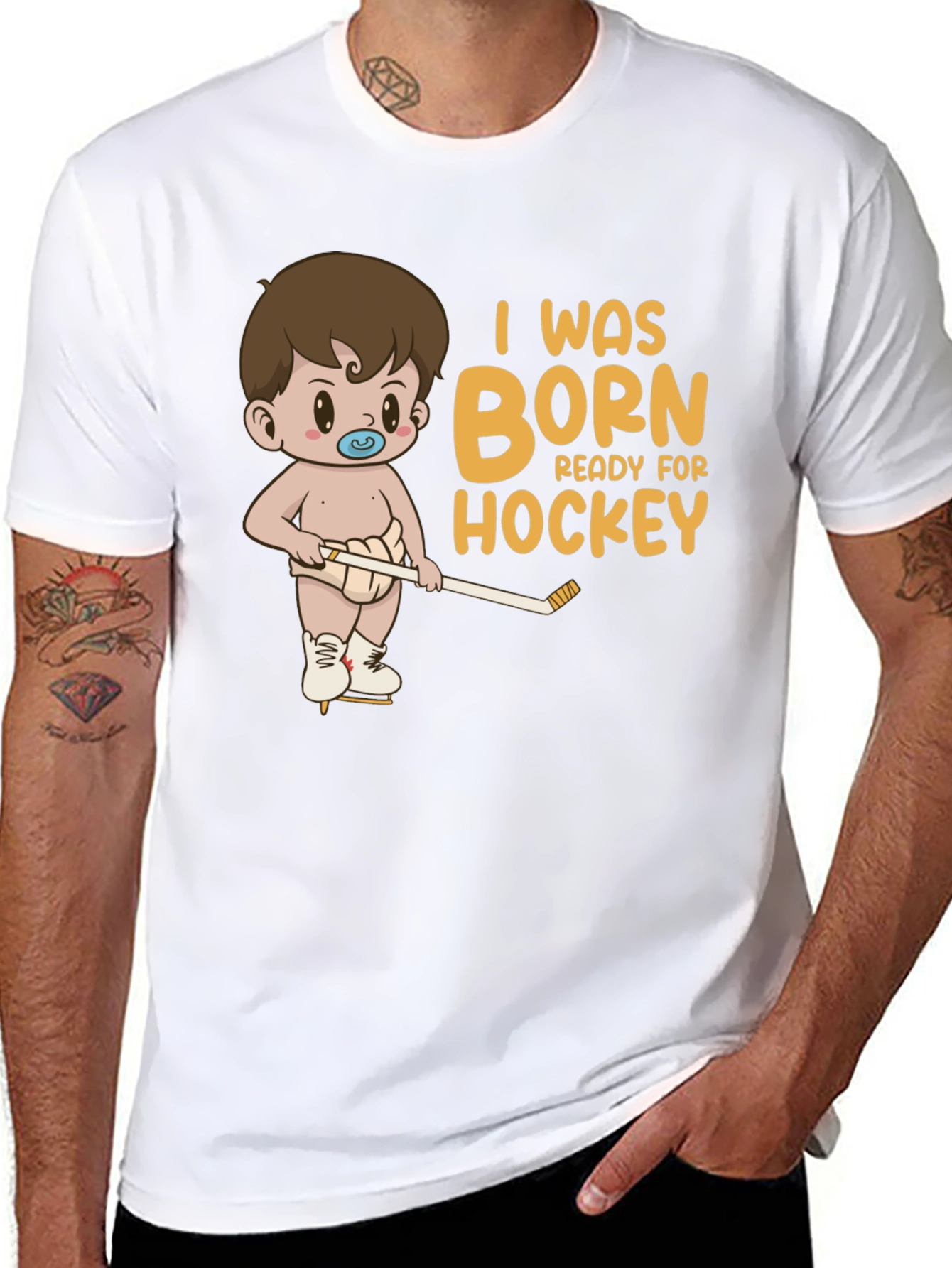 Born Ready Hockey Baby Tee